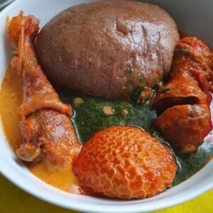 Amala Gbegiri Ewedu & Assorted Stew